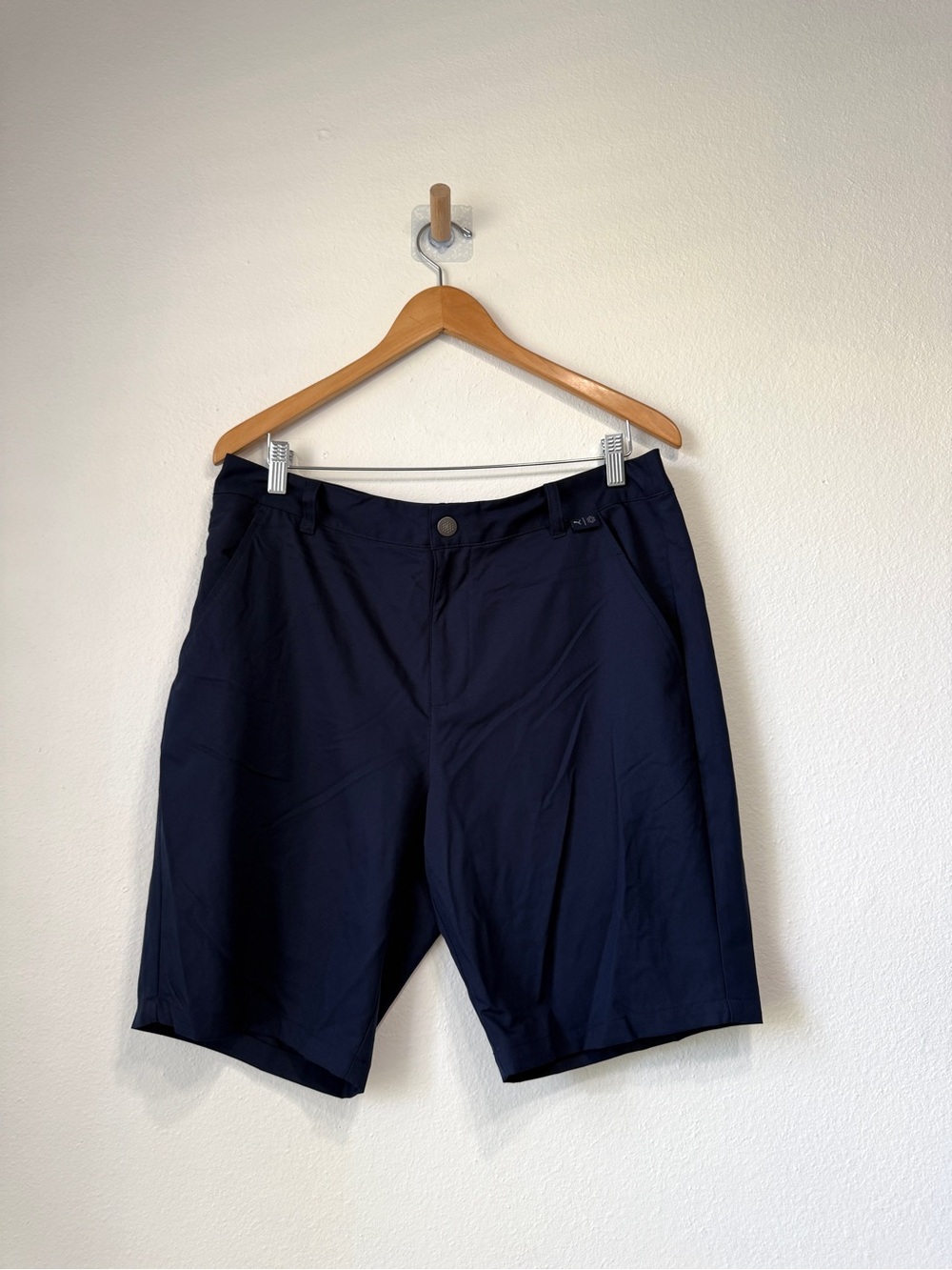 Puma Golf Performance Shorts Navy Blue Size 34 Men’s Lightweight Stretch Golf - Picture 3 of 6